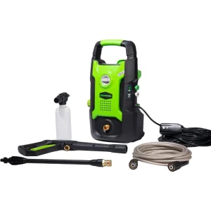 1600 PSI (1.2 GPM) Electric Pressure Washer (Ultra Compact / Lightweight / 20 FT Hose / 35 FT Power Cord) Great For Cars,