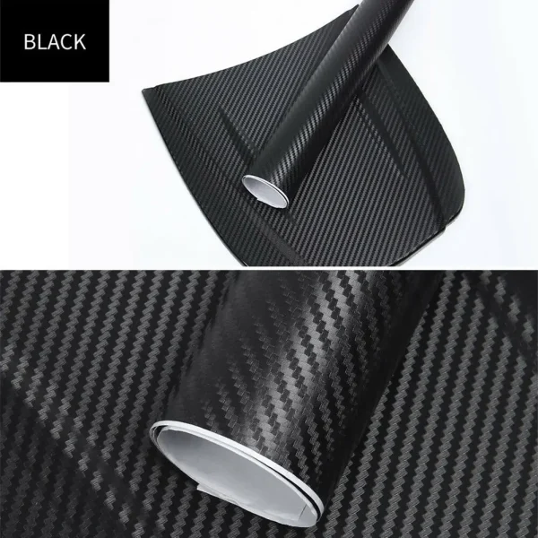 30x127cm Car 3D Carbon Fiber Roll Film Stickers DIY Vinyl Film Auto Interior Styling Carbon Fiber Decorative Decals - Image 6