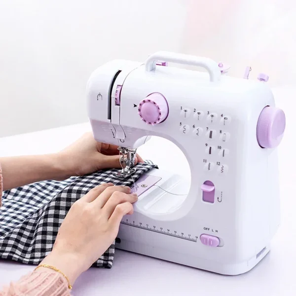 sewing machine, household electric multifunctional fully automatic with lock edge desktop handheld small sewing machine - Image 2