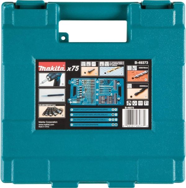 Makita Metric Drill & Screw Bit Set 75Pc - Image 3