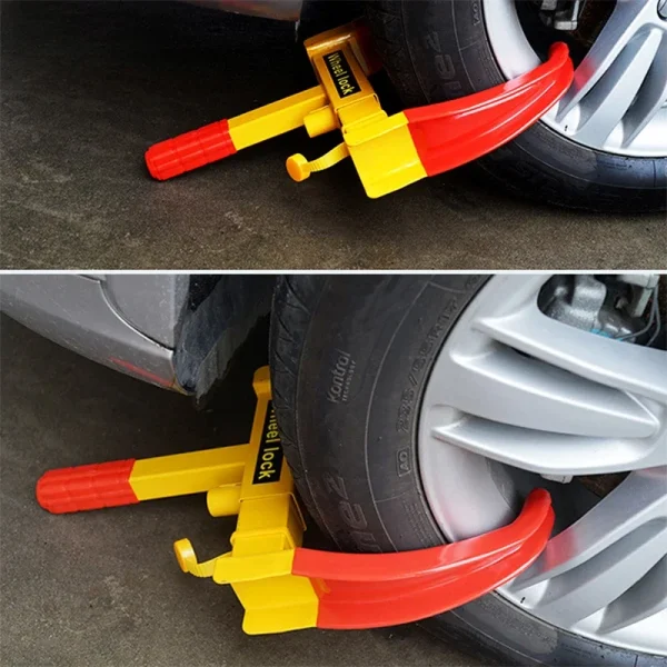 Car Truck Tire Lock Anti-Theft Lock Portable Heavy Duty Wheel Clamp Lock Tire Claw Trailer Auto Universal fitment Car Accessories - Image 2