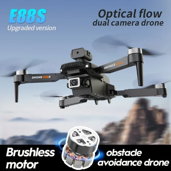 E88s Pro Drone Quadcopter Remote Control Handle Four Axis Aircraft HD 8K 360° Photography UAV Altitude Fixation Helicopter Toys - Image 2