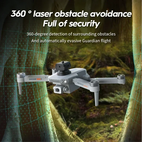 E88s Pro Drone Quadcopter Remote Control Handle Four Axis Aircraft HD 8K 360° Photography UAV Altitude Fixation Helicopter Toys - Image 5