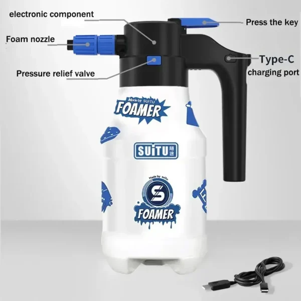 Electric car wash foam cannon pot - Image 5