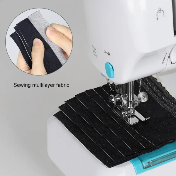 Portable Sewing Machine 12 Built-in Stitches Double Thread for Beginner Crafting DIY Mini Sewing Machine - Image 3