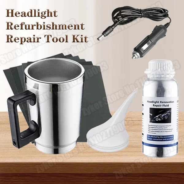 Car Headlight Polish Restoration Kit Automotive Headlight Care Tool Headlight Restoration Kit Car Headlight Restoration Liquid