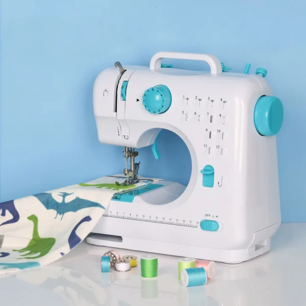 Portable Sewing Machine 12 Built-in Stitches Double Thread for Beginner Crafting DIY Mini Sewing Machine - Image 2