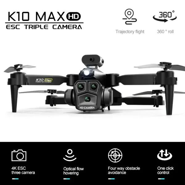 K10MAX Drone Professional 360° All-round Obstacle Avoidance 8K HD Triples Camera ESC Positioning Remotes FPV Drone - Image 2